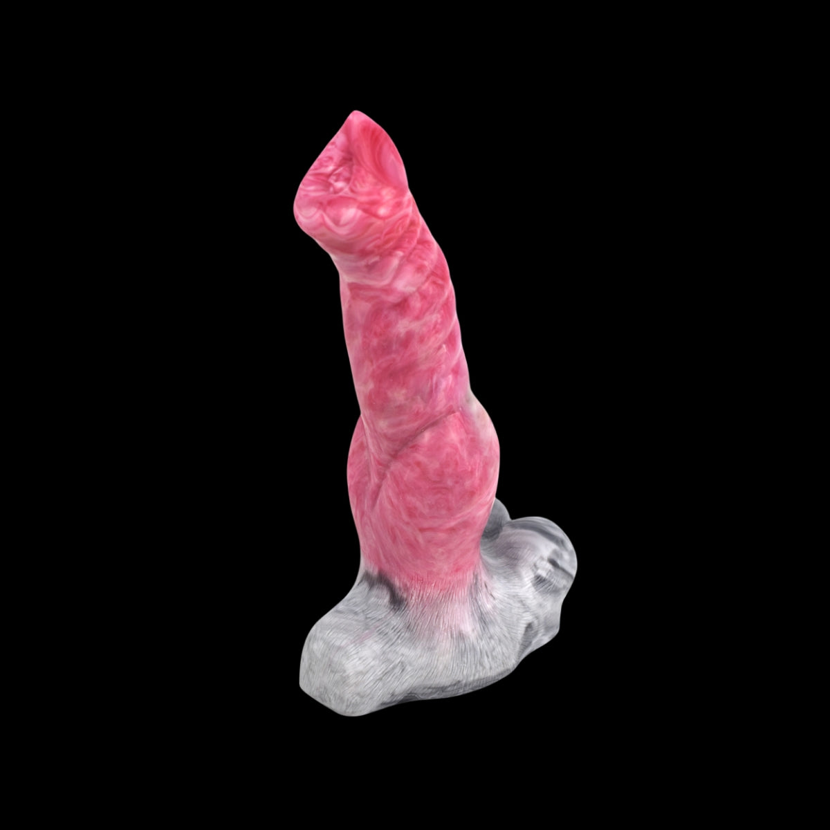 HORSE DILDO FANTASY SILICONE 10 POUCES NOIR ROSE
