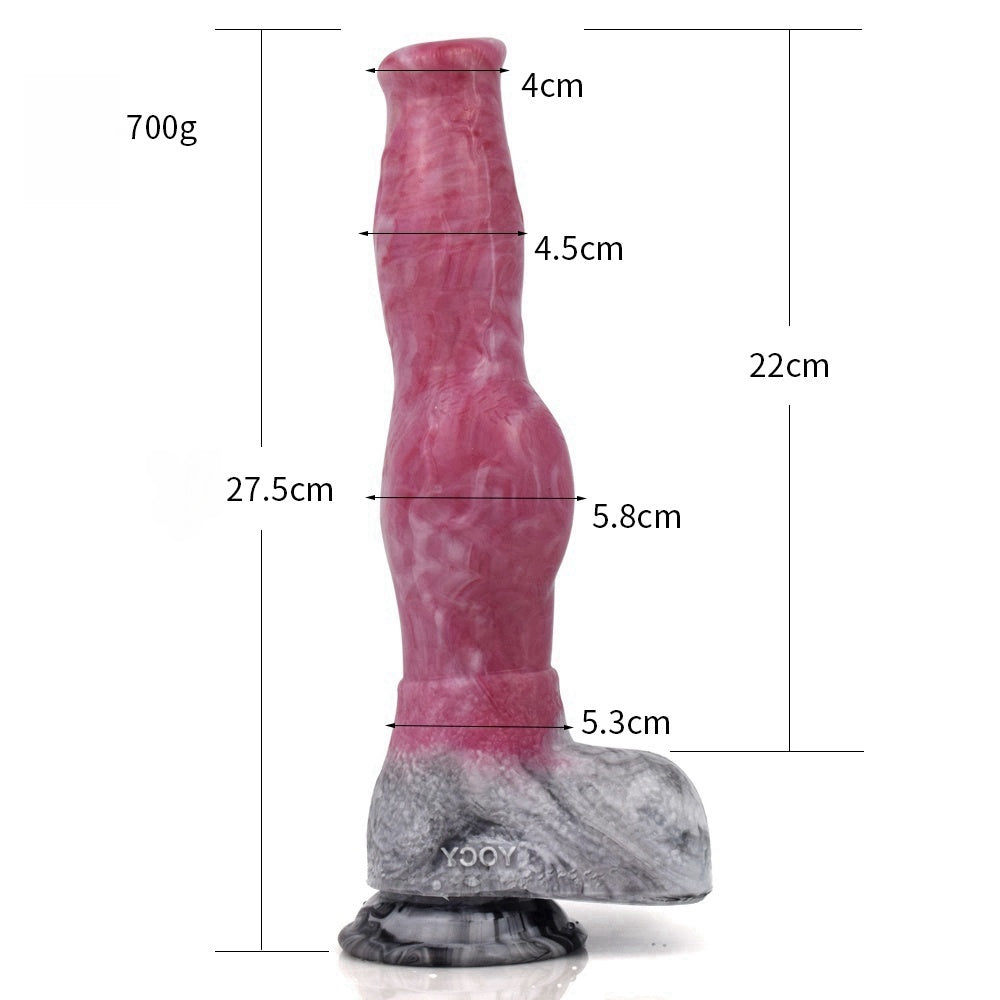 DIEU DILDO FANTASY SILICONE 10 POUCES H-2