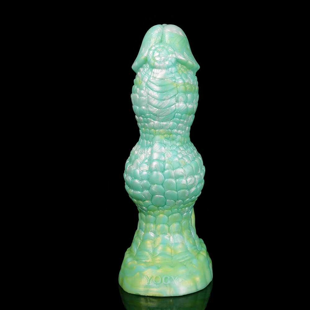 Godemichets Monstres en silicone noués de 7 pouces vert