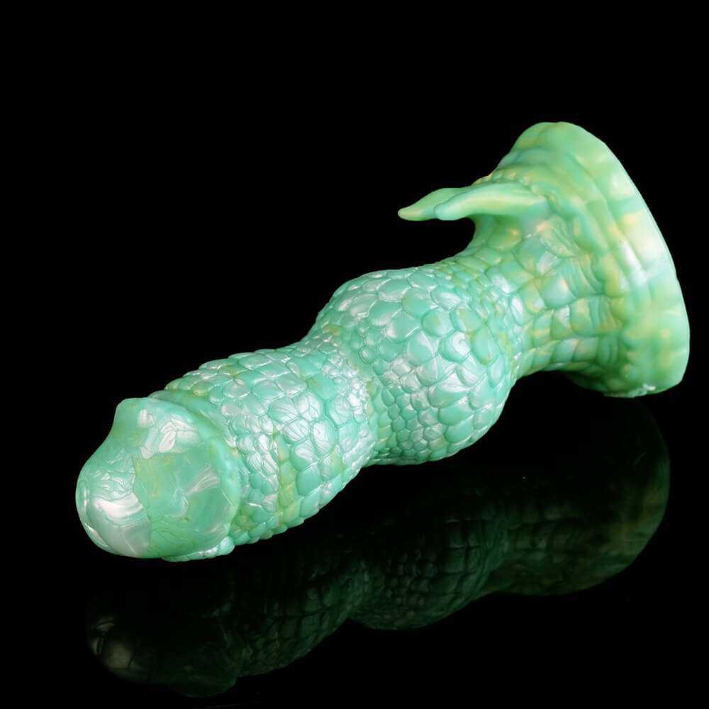 Godemichets Monstres en silicone noués de 7 pouces vert