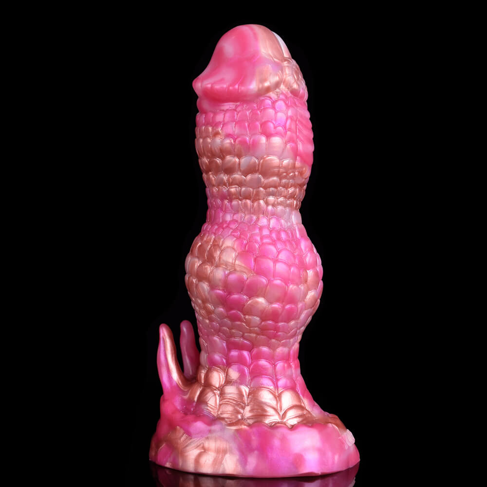 Godemichets Monstres en Silicone Noués 7 pouces Rose