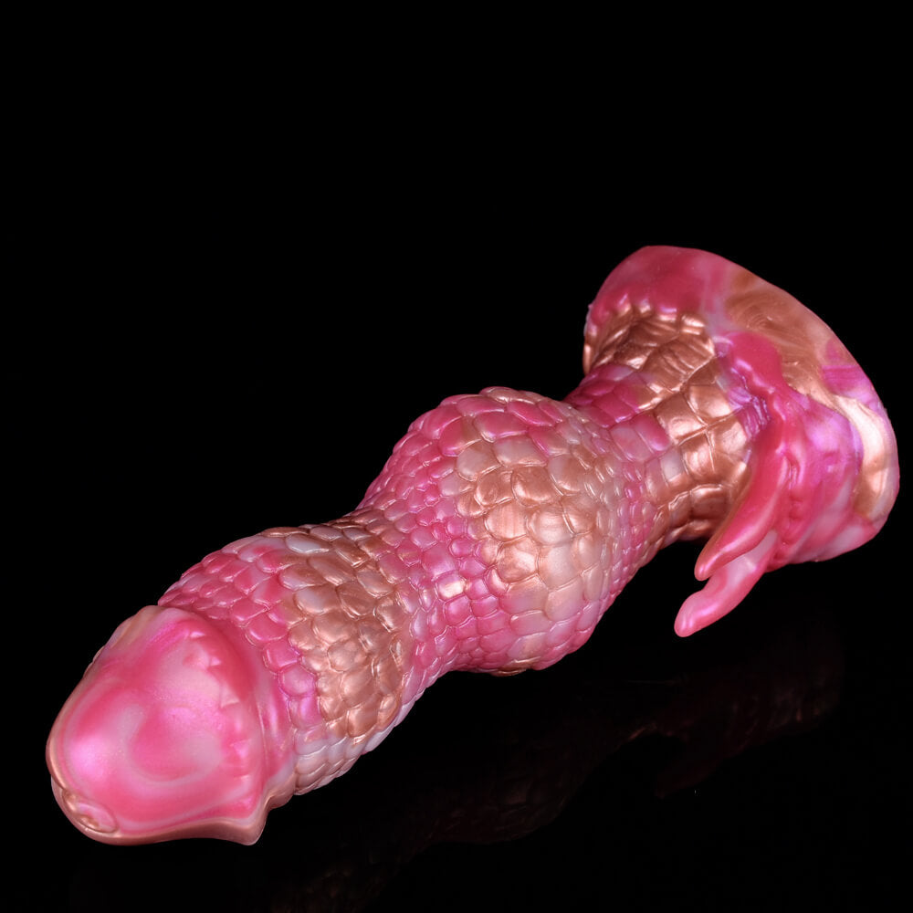 Godemichets Monstres en Silicone Noués 7 pouces Rose