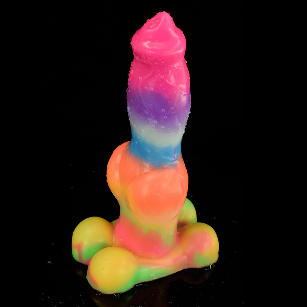 MONSTER DILDO ANAL SILICONE 8 INCH GREEN