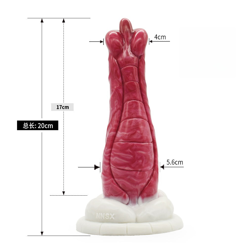 a pink dog dildo