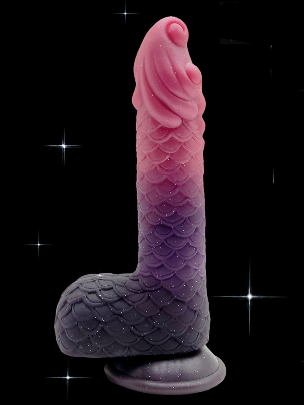 Gode Monstre Fantaisie en Silicone 20,3 cm Brille dans le Noir