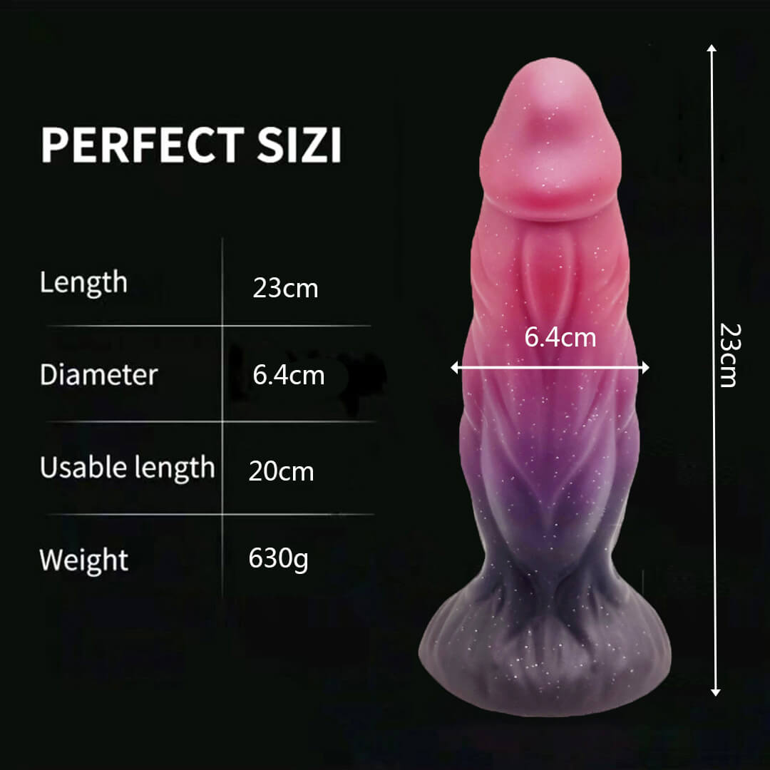Gode monstre en silicone de 23 cm de diamètre, fantaisie