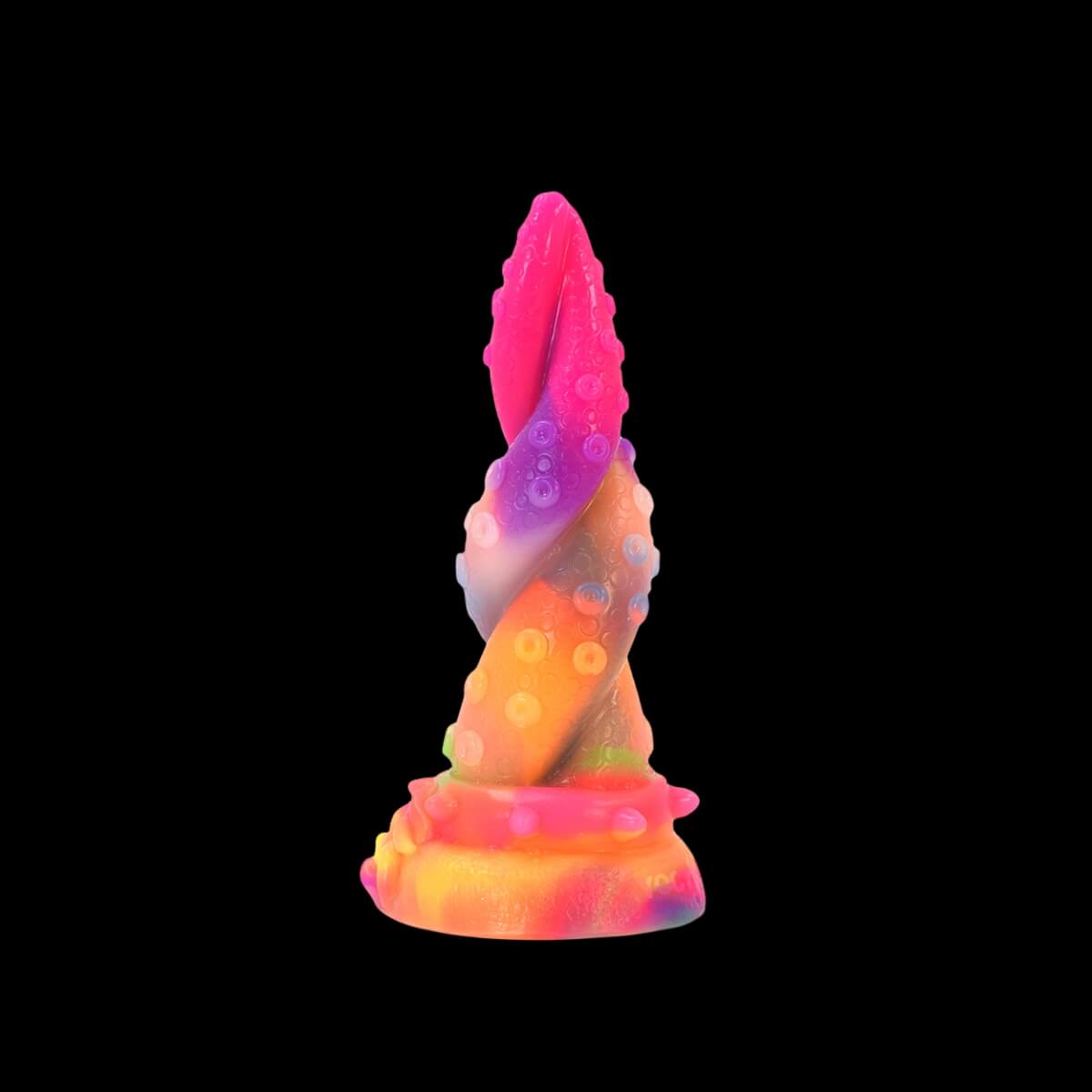 Gode tentacule phosphorescent en silicone de 17,8 cm