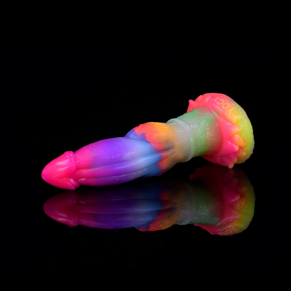 DILDO FANTASY POUR CHIEN 7 POUCES BRILLE DANS LE NOIR