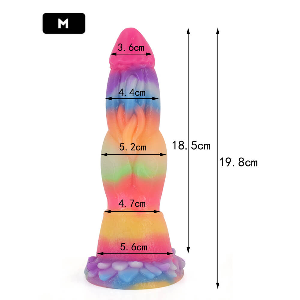 DILDO FANTASY POUR CHIEN 7 POUCES BRILLE DANS LE NOIR