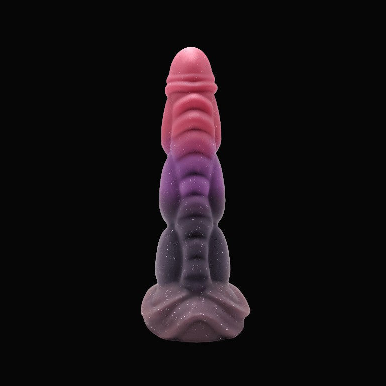 Gode Monstre Noué 8 pouces en silicone violet