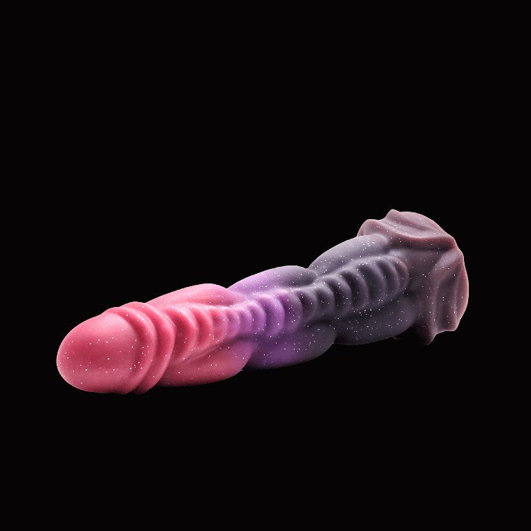 Gode Monstre Noué 8 pouces en silicone violet