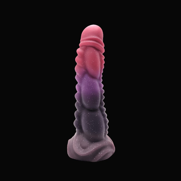 Gode Monstre Noué 8 pouces en silicone violet