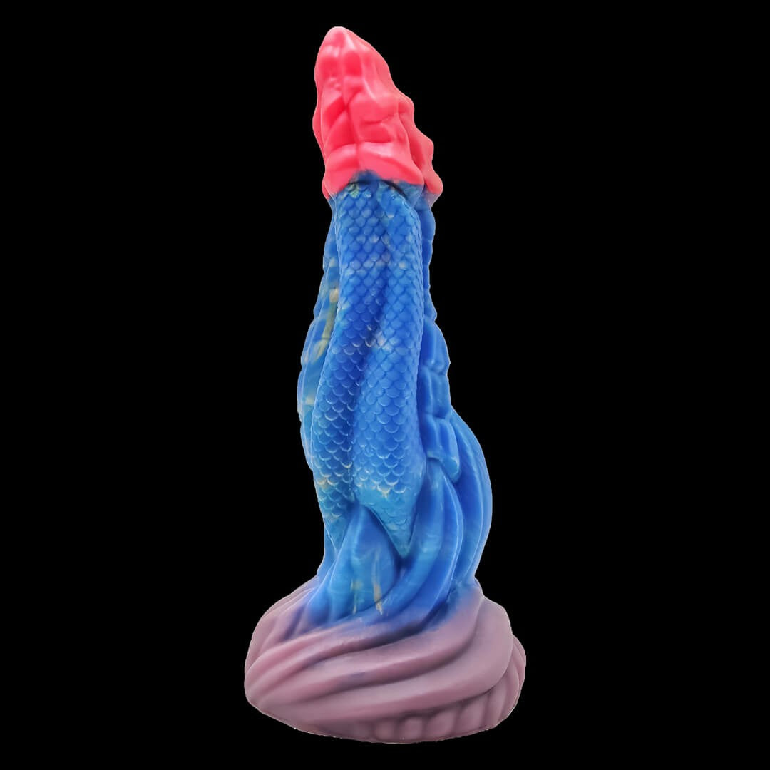 Gode tentacule monstre en silicone 20,3 cm bleu