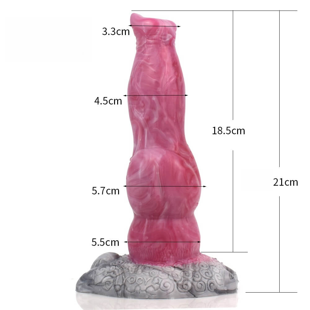 DILDO SQUIRTING POUR CHIEN EN SILICONE 8 POUCES ROUGE
