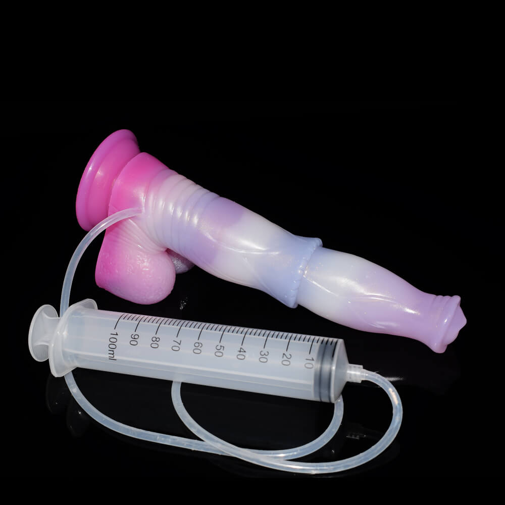 SQUIRTING DILDO ANAL HORSE EJACULATING SILICONE 9 INCH