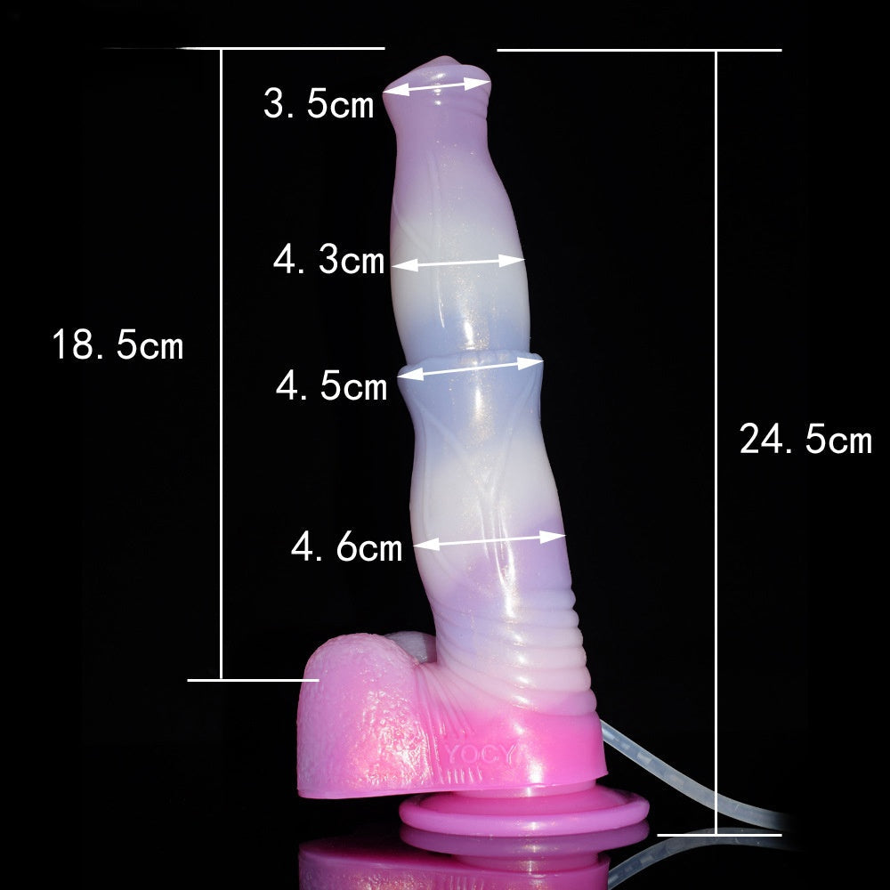 SQUIRTING DILDO ANAL HORSE EJACULATING SILICONE 9 INCH