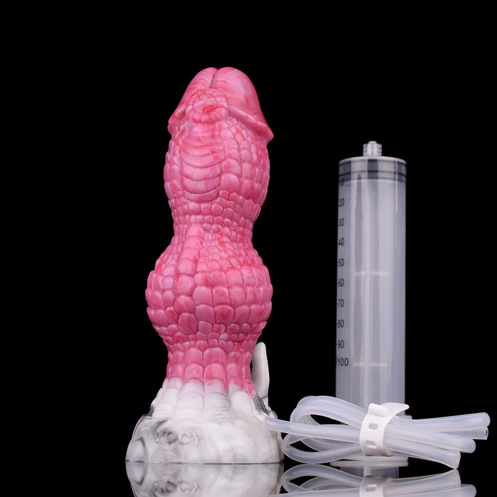 DILDO GONFLABLE EN SILICONE 7 POUCES ROSE