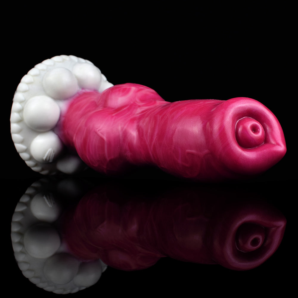 DILDO FANTASY SILICONE POUR CHIEN 8 POUCES ROUGE