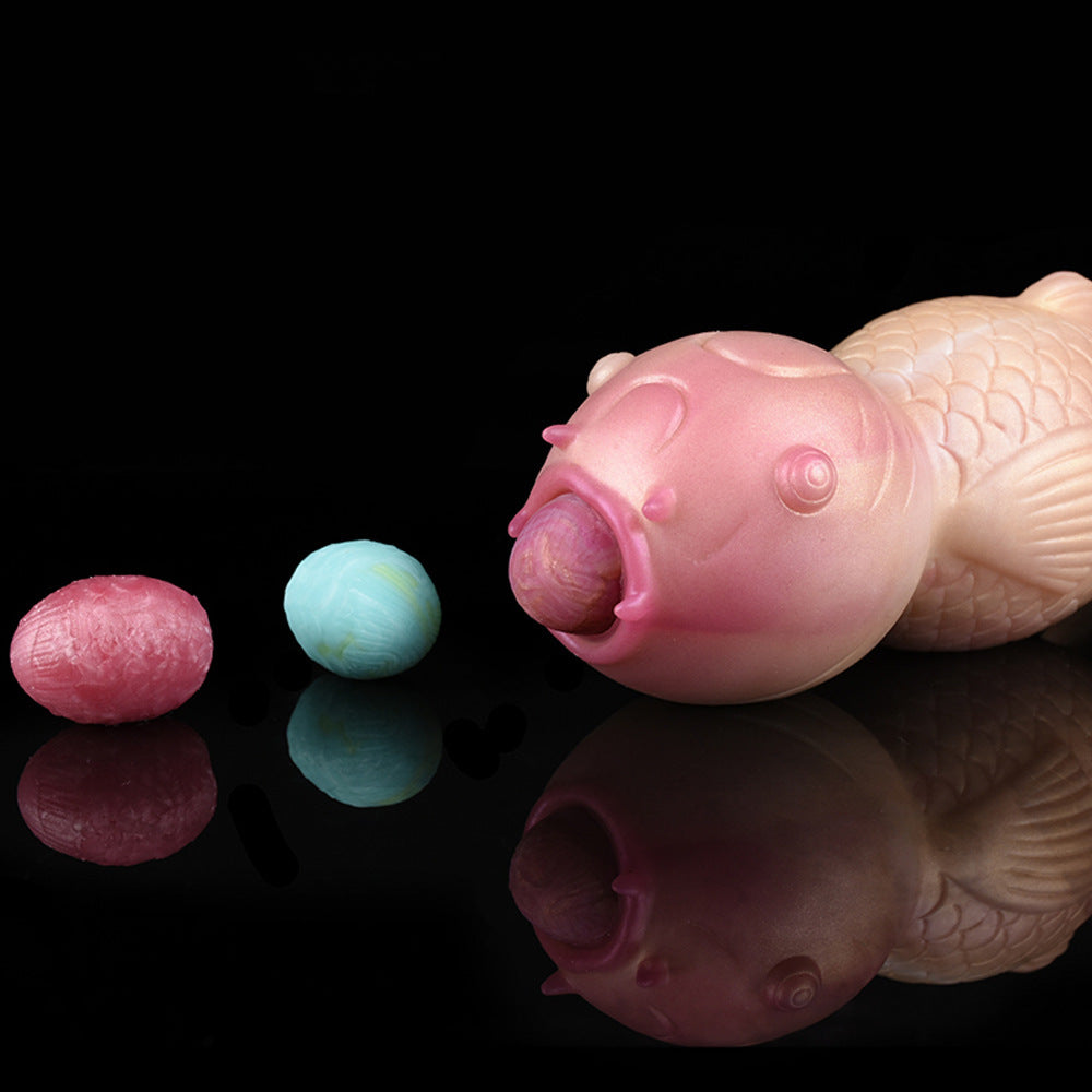 DILDO GONFLABLE OVIPOSITOR SILICONE 8 POUCES