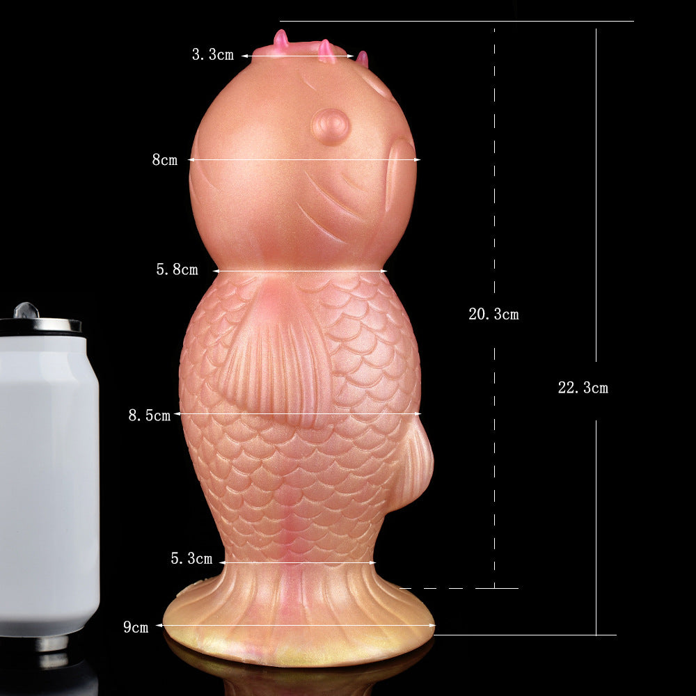 DILDO GONFLABLE OVIPOSITOR SILICONE 8 POUCES