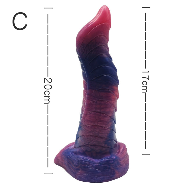 DILDO MONSTRE NOUÉ EN SILICONE 8 POUCES ANIMAL