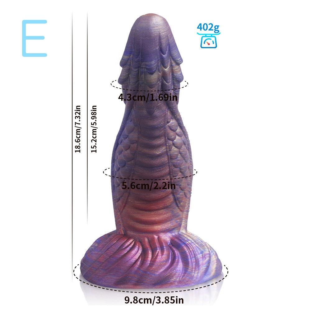 Gode Monstre Weird Fantasy Silicone 20,3 cm Violet