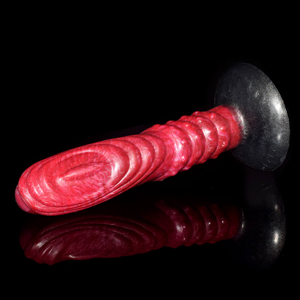 DILDO NOUÉ FANTASY SILICONE 8 POUCES ROSE