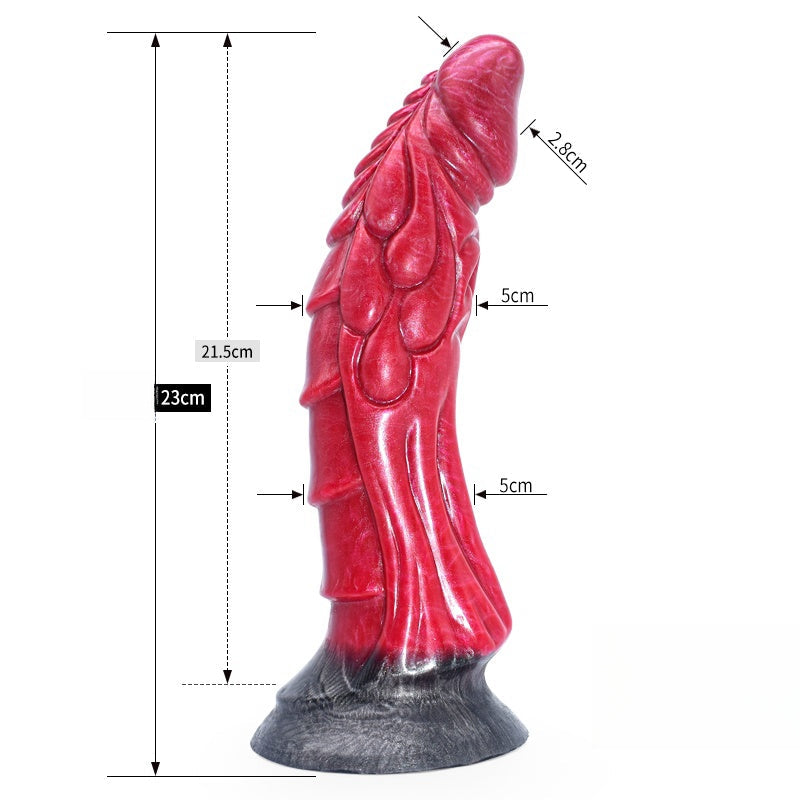 Gode Monstre Noué En Silicone 9 Pouces Rose