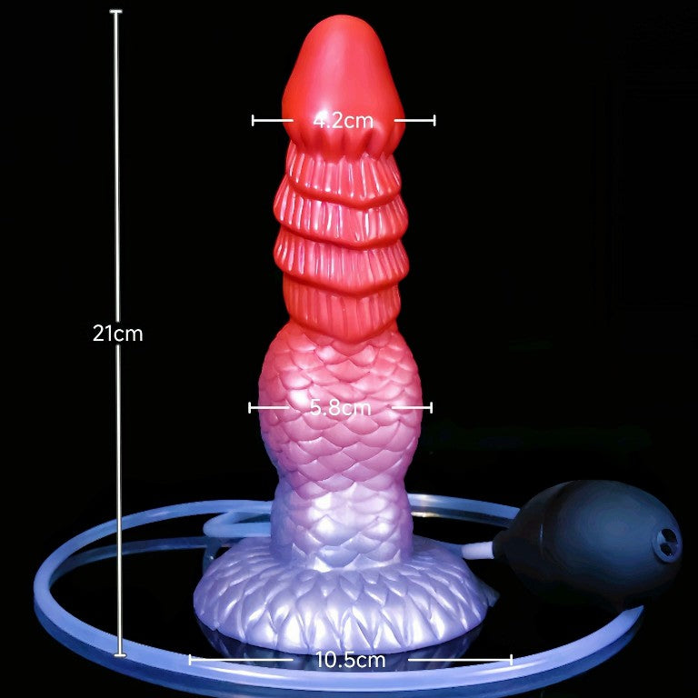 DILDO SQUIRTING EJACUL SILICONE 8 POUCES