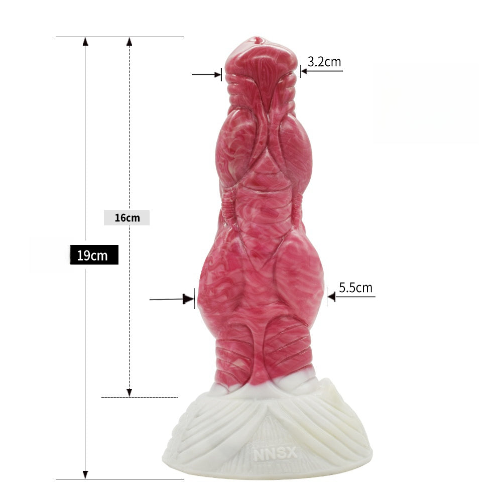 a pink wolf dildo