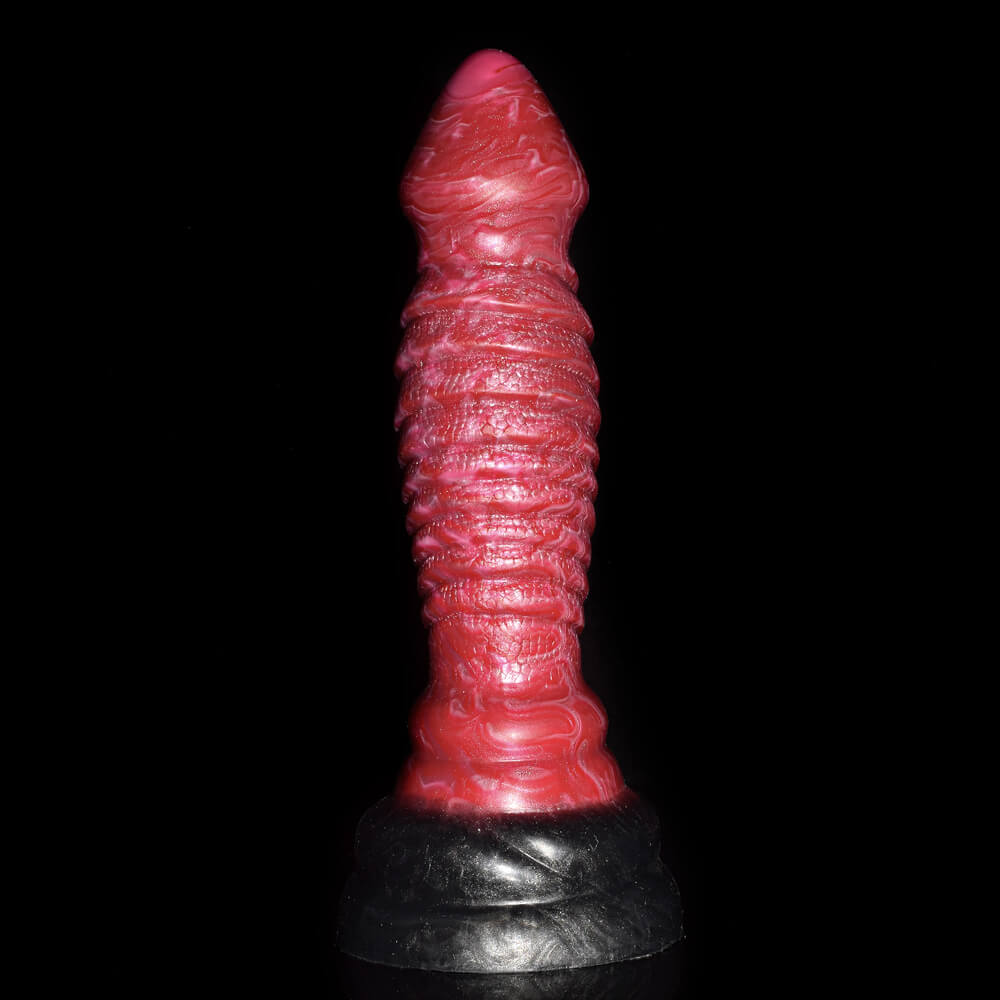 Gode Monstre Noué En Silicone 7 Pouces Rouge