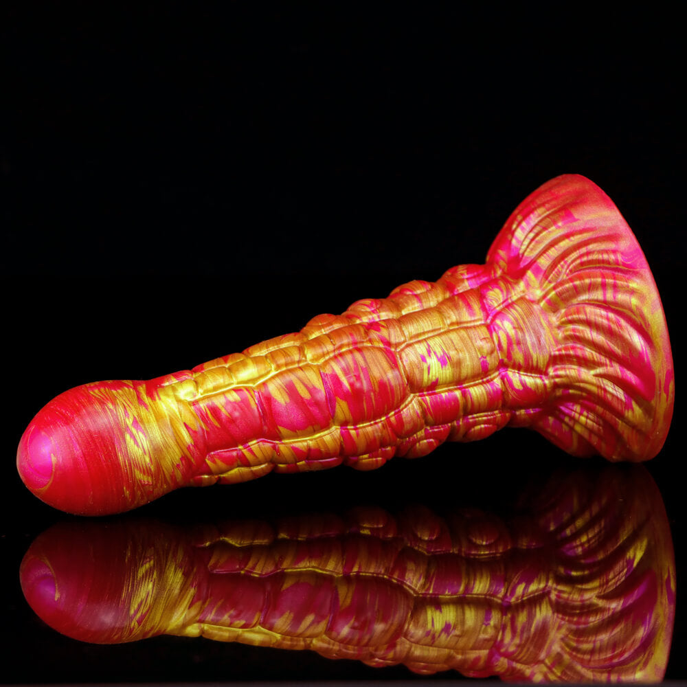 MONSTER DILDO ANAL SILICONE 7 INCH RED
