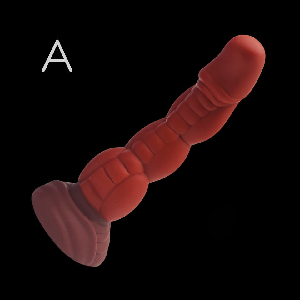 DILDO NOUÉ MONSTRE SILICONE 8 POUCES