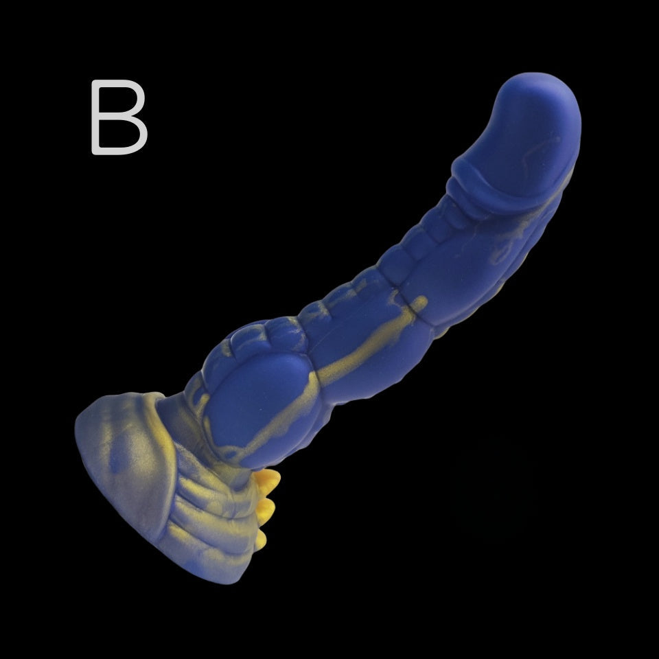 DILDO NOUÉ MONSTRE SILICONE 8 POUCES
