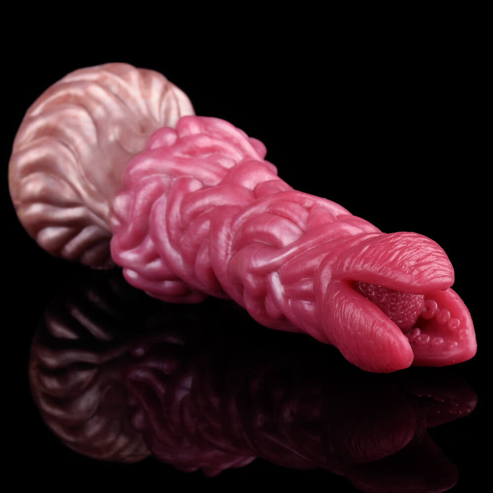 Gode Monstre Noué Fantaisie Silicone 8 pouces Rose