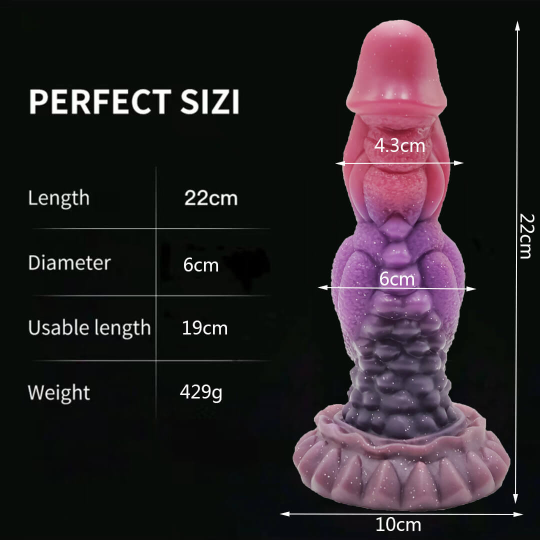 Gode Monstre en Silicone Noué 8 pouces