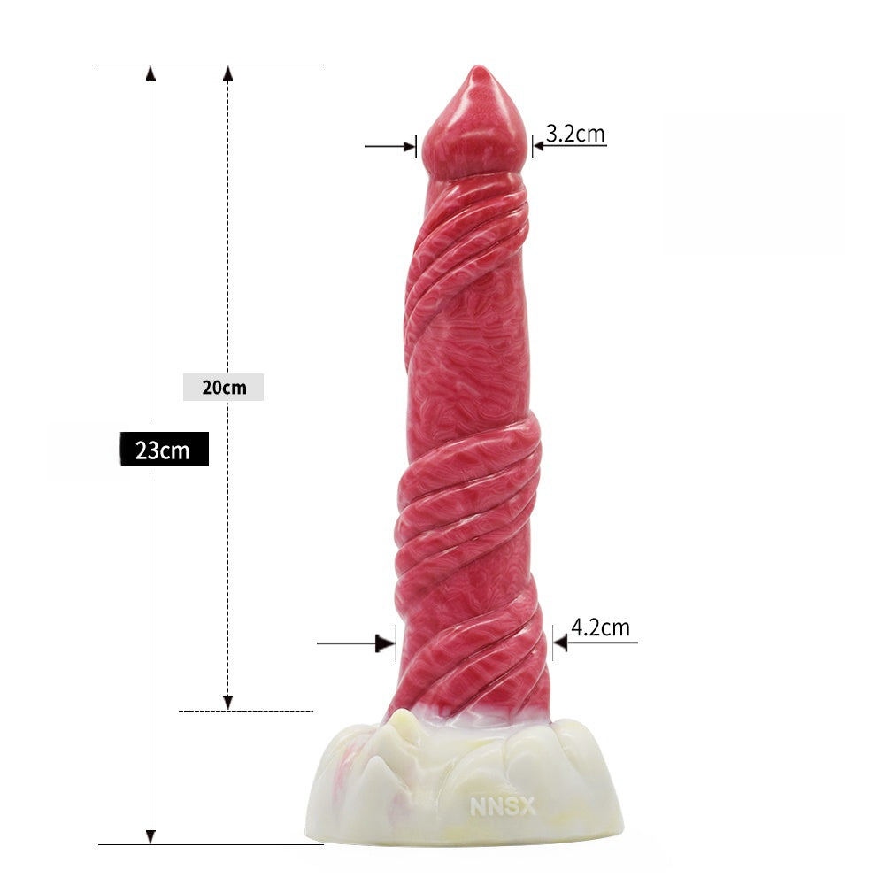 a pink wolf dildo