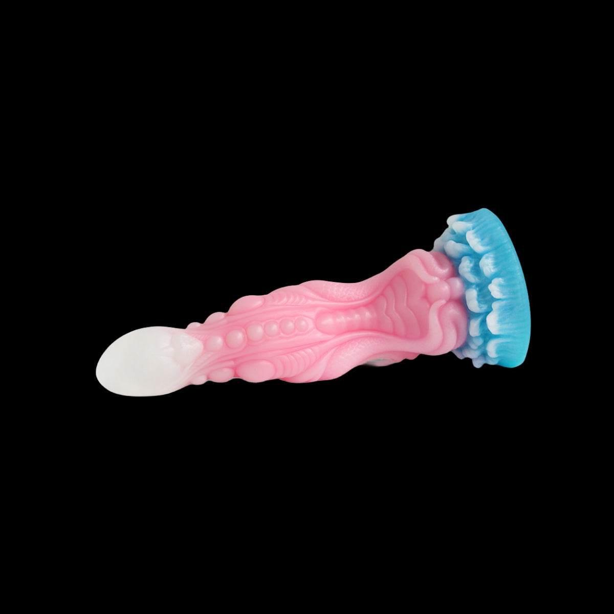 MONSTER ANAL DILDO GLOW IN THE DARK SILICONE 10 INCH KNOTTED
