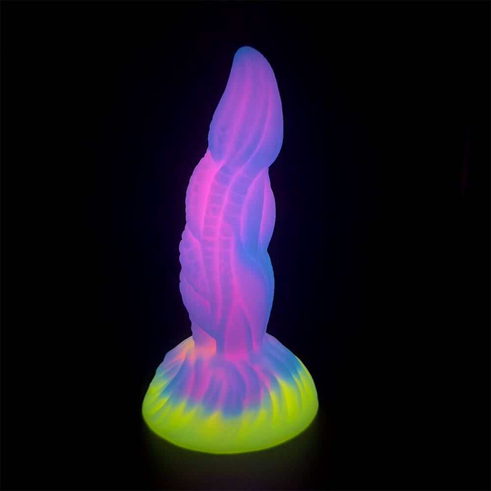 MONSTER DILDO ANAL GLOW IN THE DARK SILICONE 7 INCH
