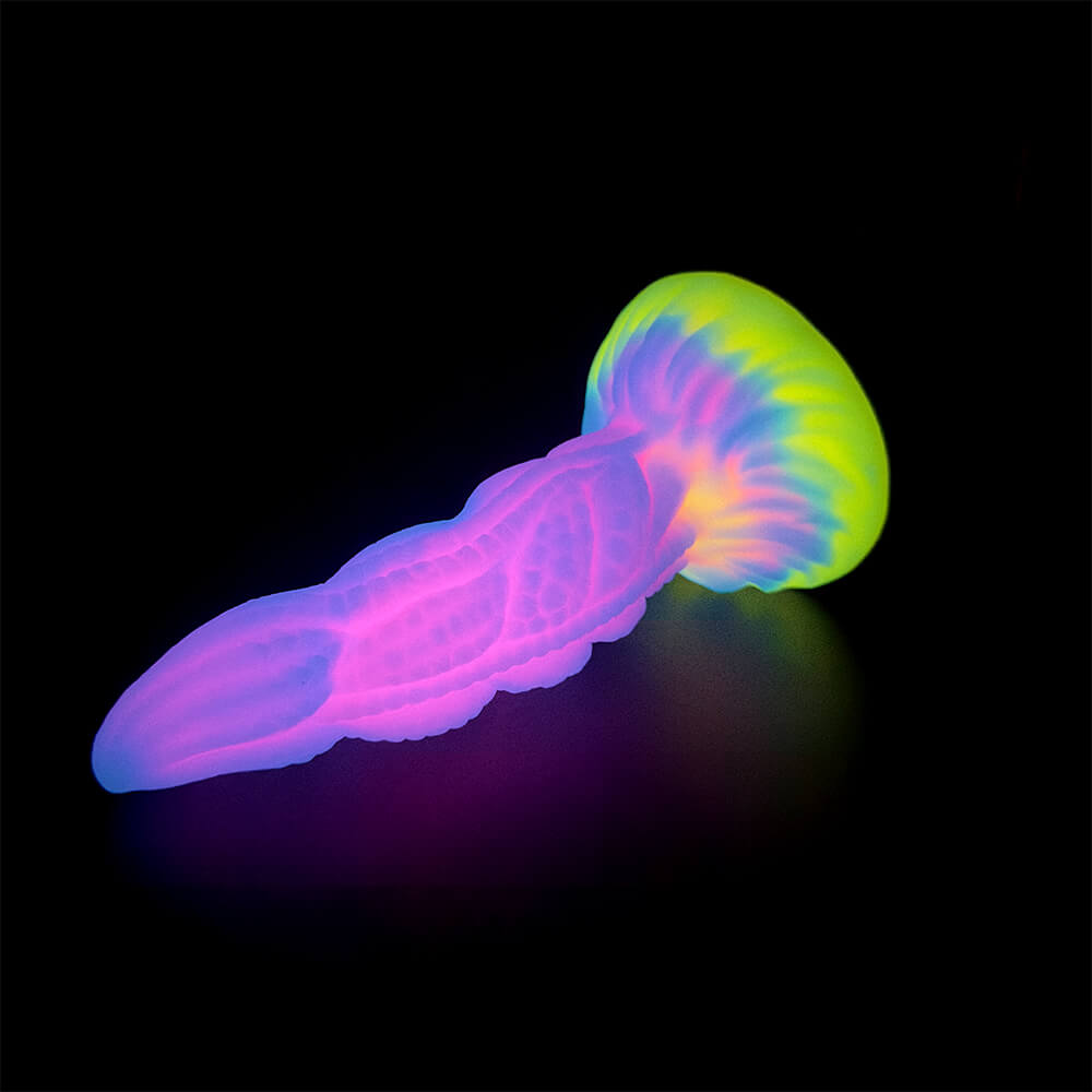 MONSTER DILDO ANAL GLOW IN THE DARK SILICONE 7 INCH