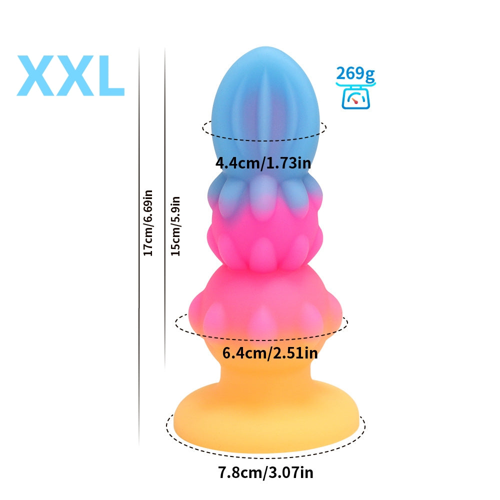 MALE ANAL TOYS GLOW IN THE DARK SILICONE 7