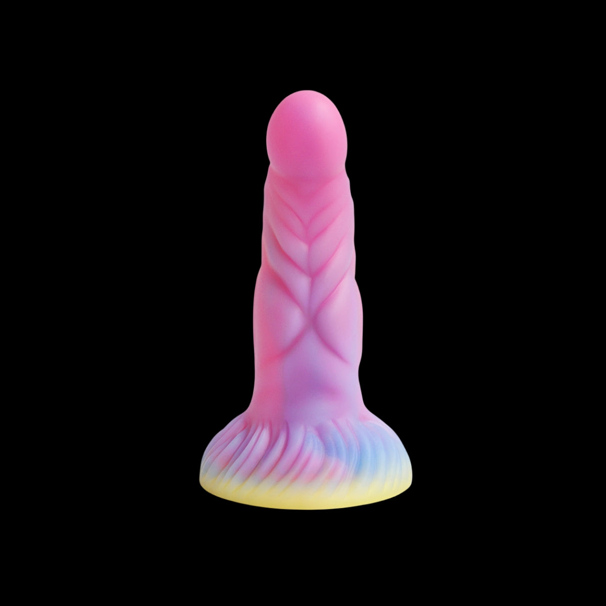 Gode Monstre en Silicone Noué 7 pouces Brille dans le Noir