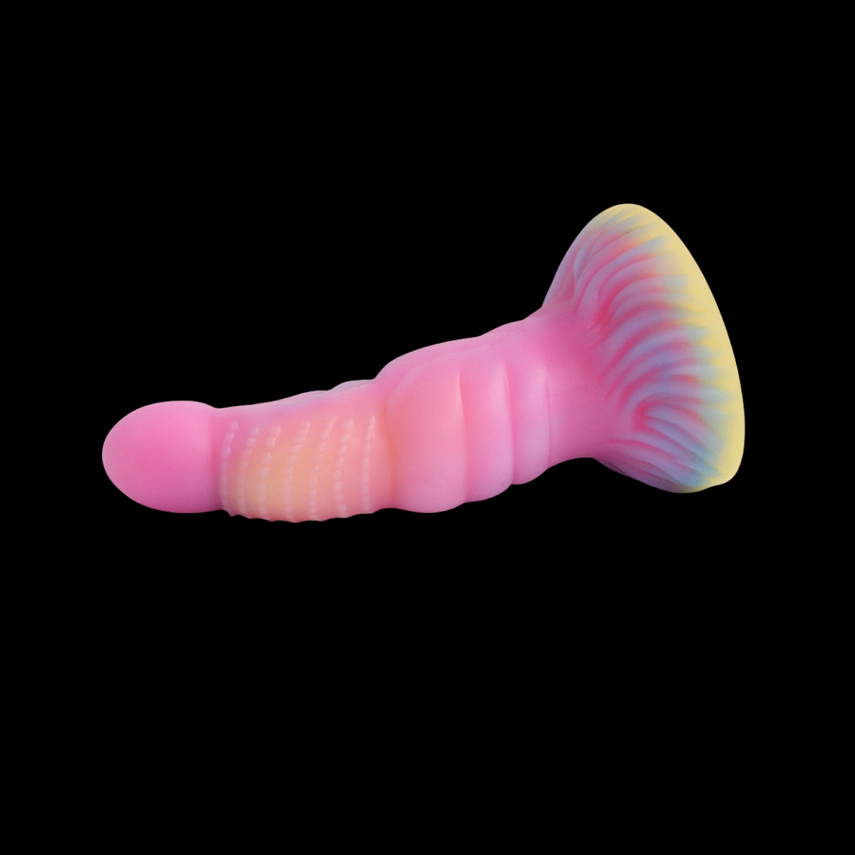 Gode Monstre en Silicone Noué 7 pouces Brille dans le Noir