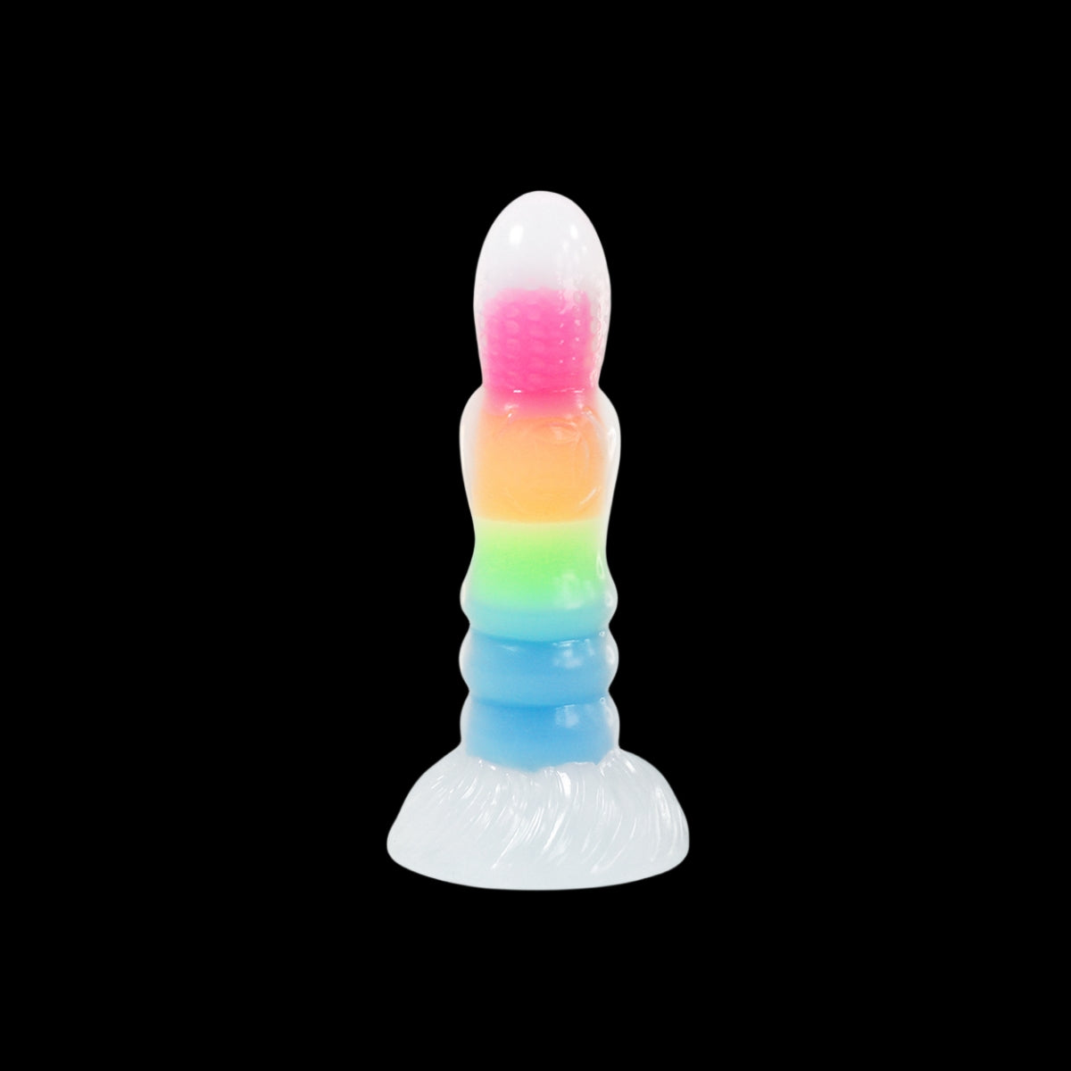 DILDO FANTASY NOUÉ EN SILICONE 7 POUCES BRILLE DANS LE NOIR