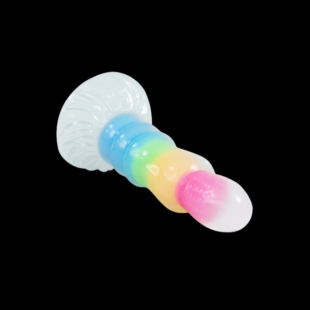 DILDO FANTASY NOUÉ EN SILICONE 7 POUCES BRILLE DANS LE NOIR