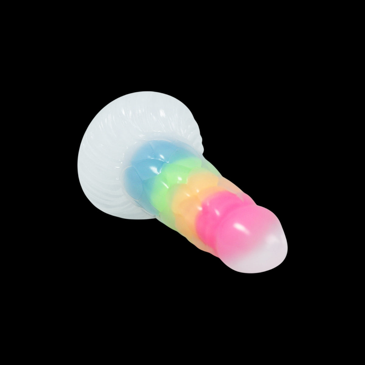 DILDO NOUÉ MONSTRE EN SILICONE 7 POUCES BRILLE DANS LE NOIR