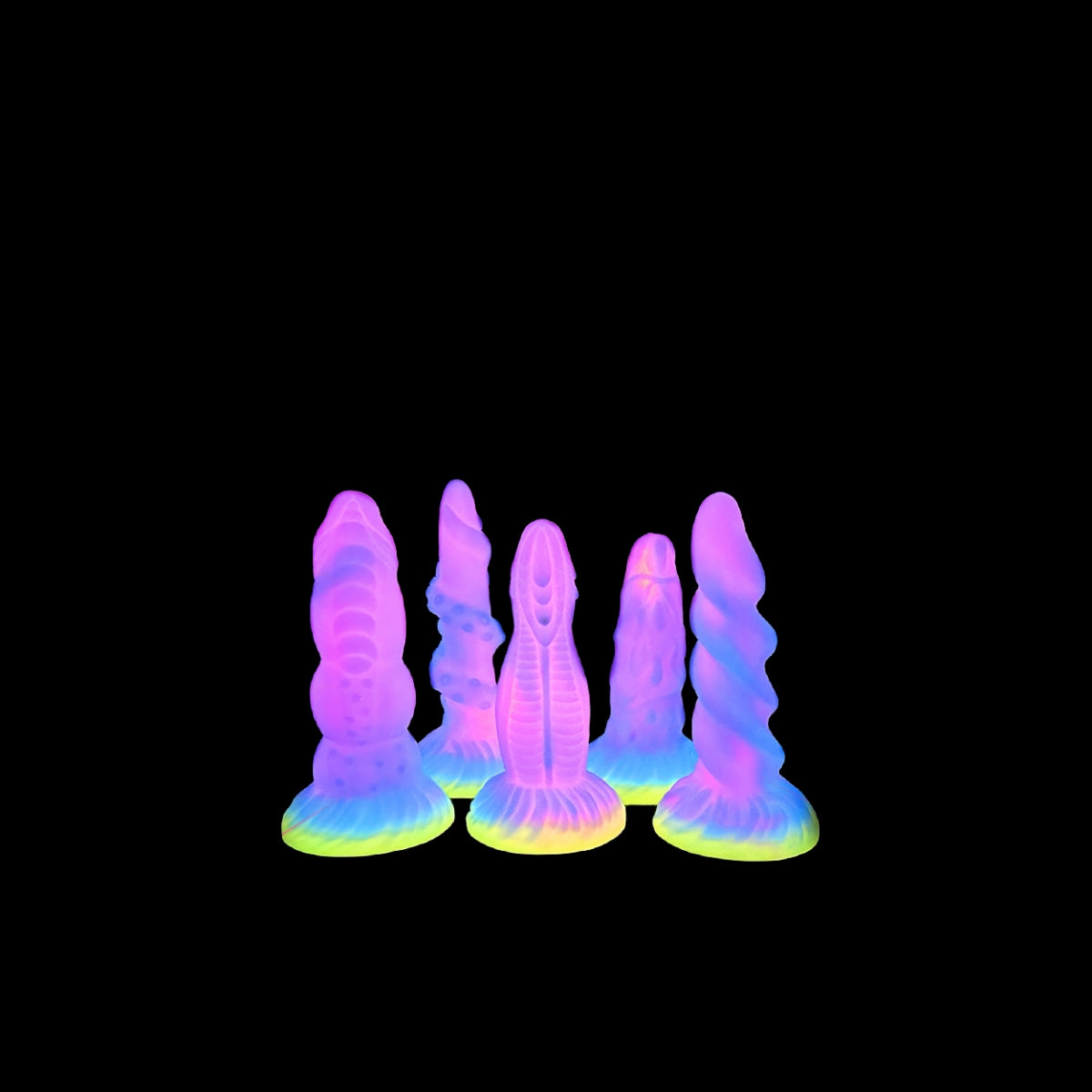 MONSTER DILDO ANAL SILICONE 8 INCH GLOW IN THE DARK TRAINER