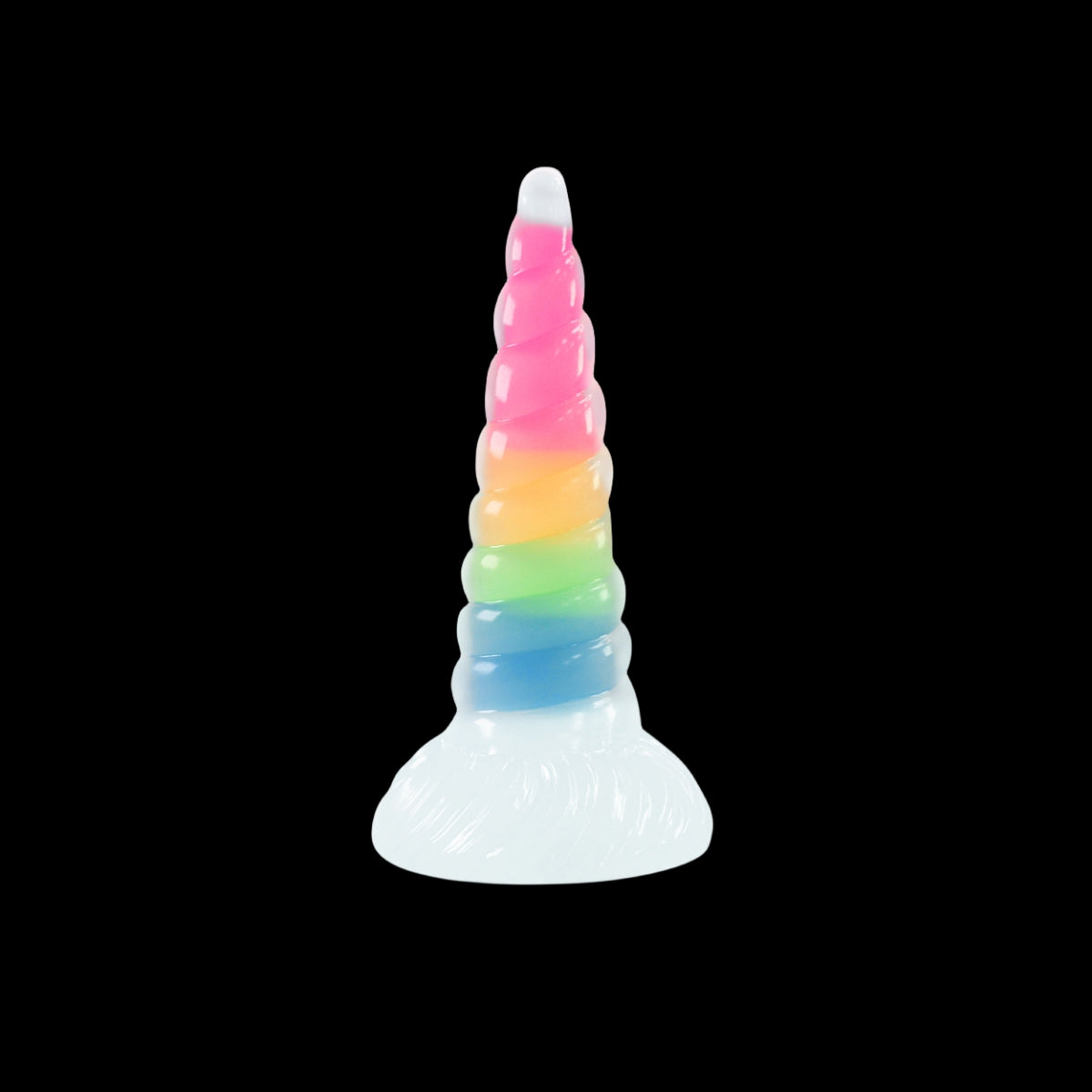 MONSTER DILDO ANAL TENTACLE SILICONE 8 INCH GLOW IN THE DARK TAPEAED