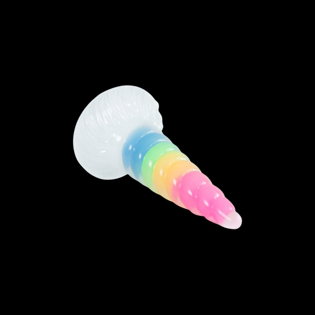 MONSTER DILDO ANAL TENTACLE SILICONE 8 INCH GLOW IN THE DARK TAPEAED