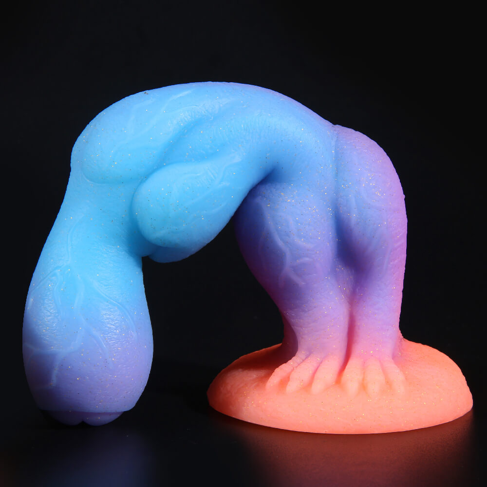 MONSTER DILDO ANAL SILICONE GLOW IN THE DARK 8 INCH SOFT